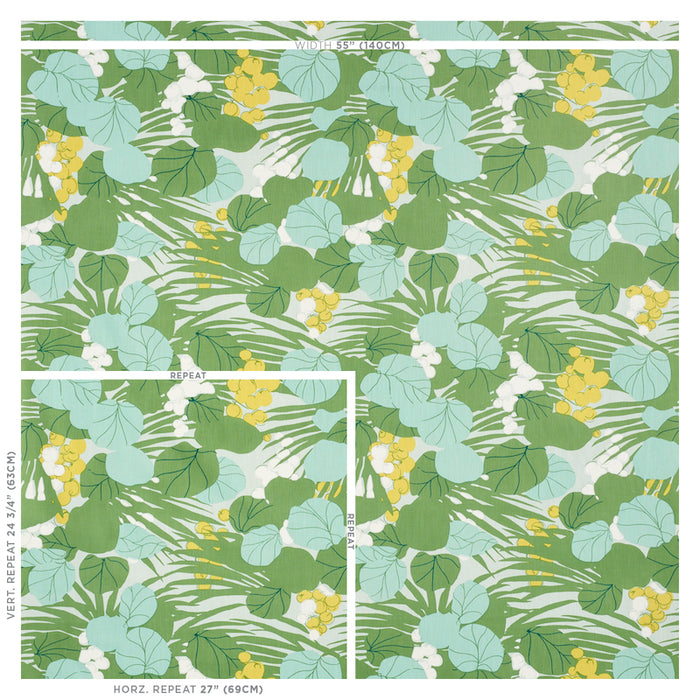 Schumacher Sea Grapes Palm Fabric 178630