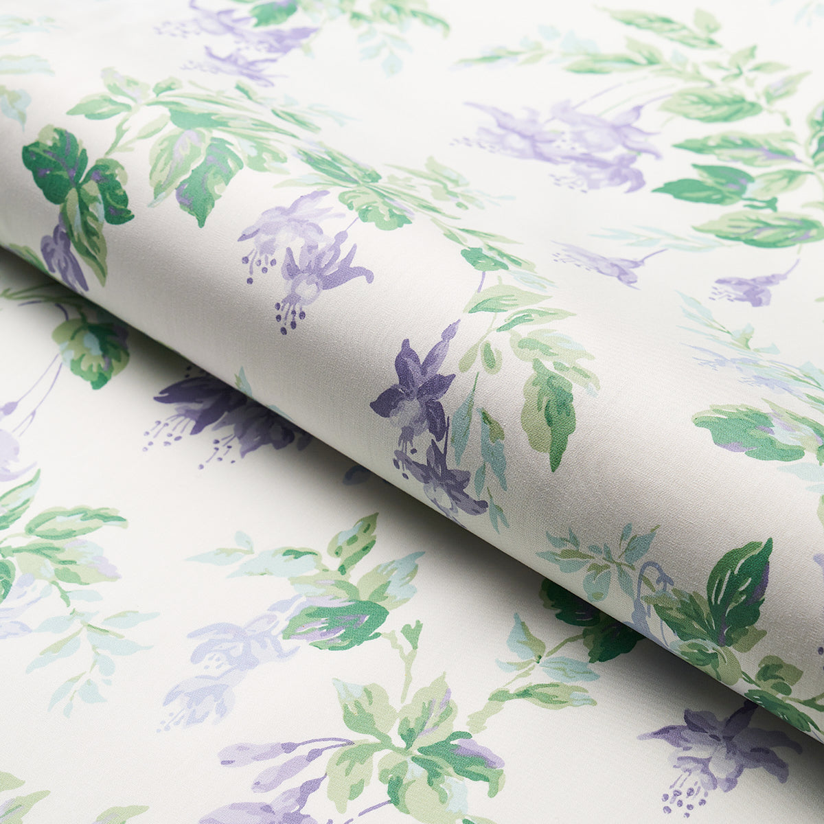 Schumacher Garden Gate Chintz Lavender Fabric Sample 178683