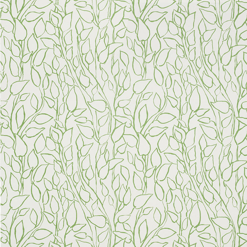 Schumacher Solandra Vine Leaf Fabric Sample 178701