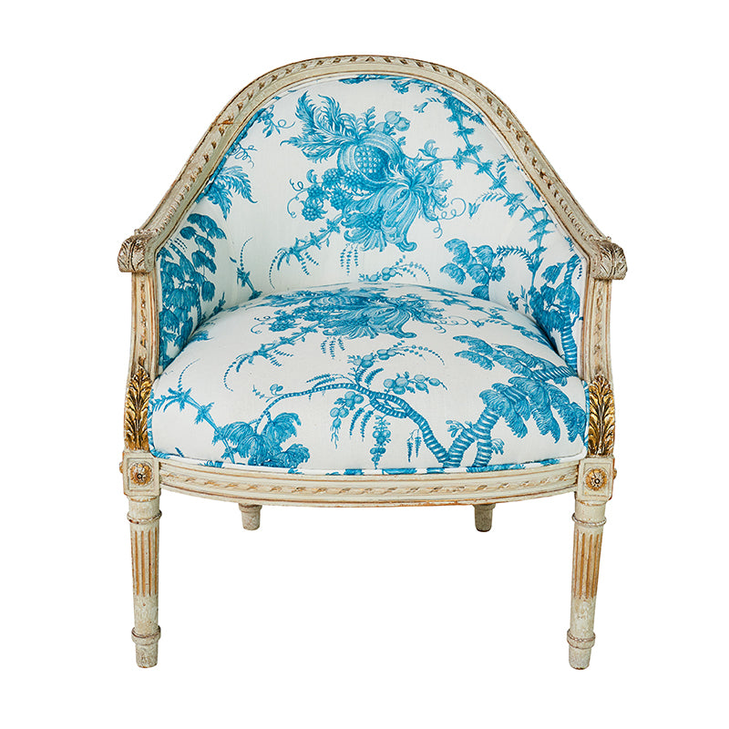 Schumacher San Cristobal Toile Peacock Fabric 178731