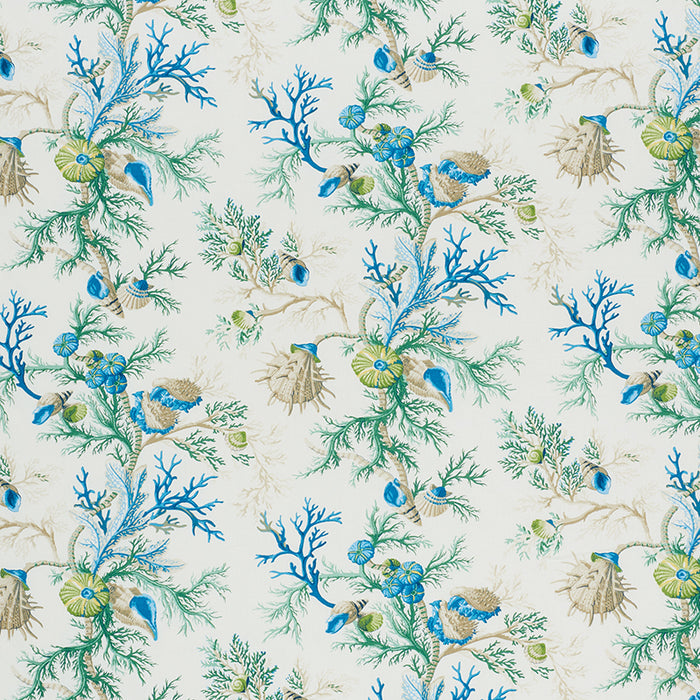 Schumacher Del Tesoro Blue & Green Fabric 178760