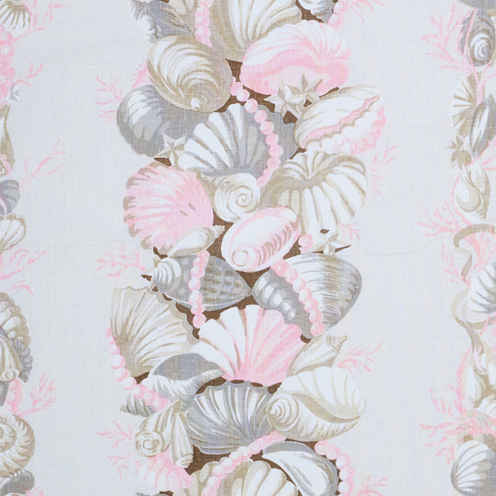 Schumacher Bedolina Chintz Pink & Natural Fabric Sample 178781