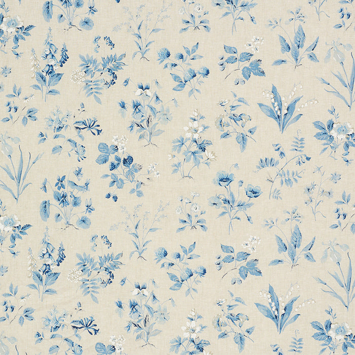 Schumacher Floreana Blue Fabric 178790