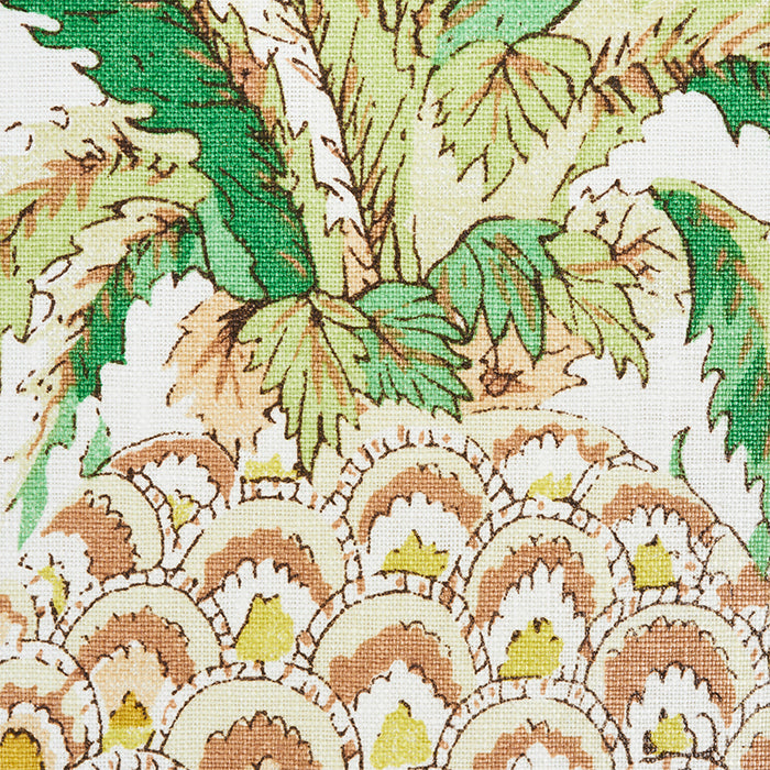 Schumacher Pineapples Chintz Ivory Fabric 178800