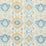 Schumacher Elizia Ikat Sky & Ochre Fabric 179050