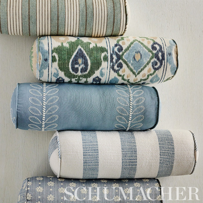 Schumacher Elizia Ikat Green & Blue Fabric 179051