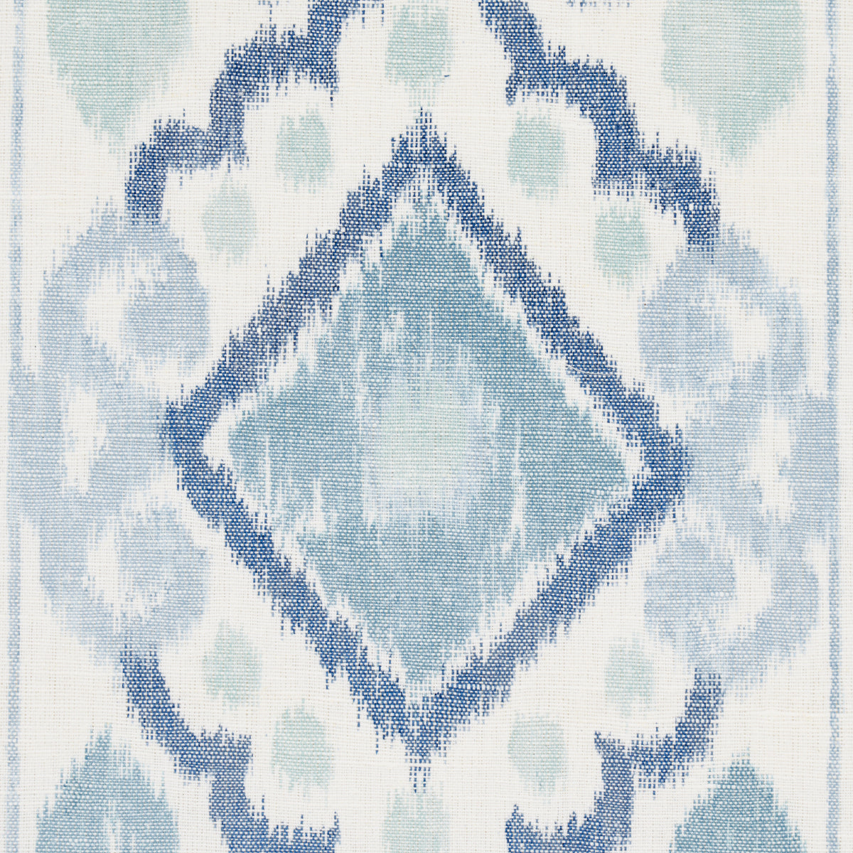 Schumacher Elizia Ikat Mineral And Indigo Fabric 179053