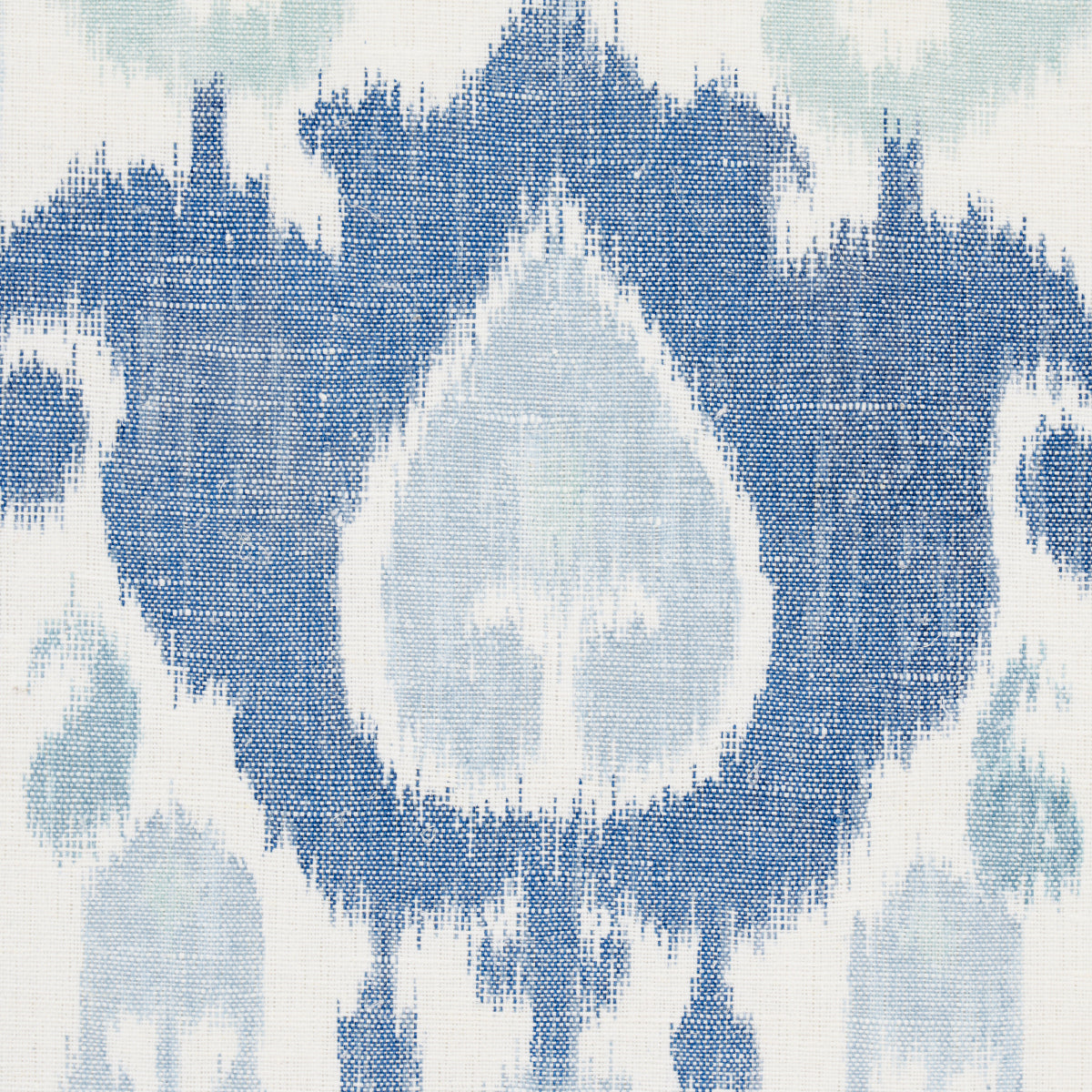 Schumacher Elizia Ikat Mineral And Indigo Fabric 179053