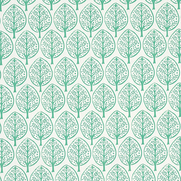 Schumacher Mini Burchettes Sea Glass Fabric 179140