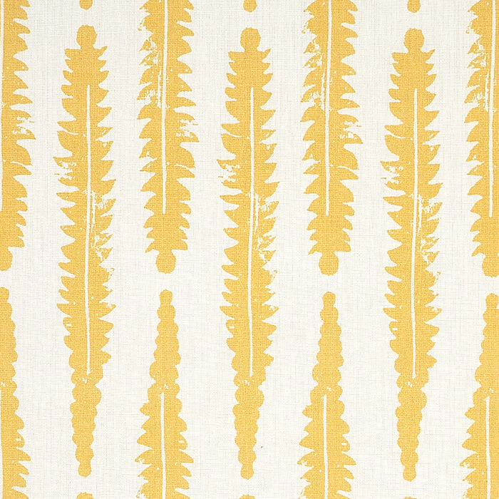 Schumacher Fern Mustard Fabric Sample 179152