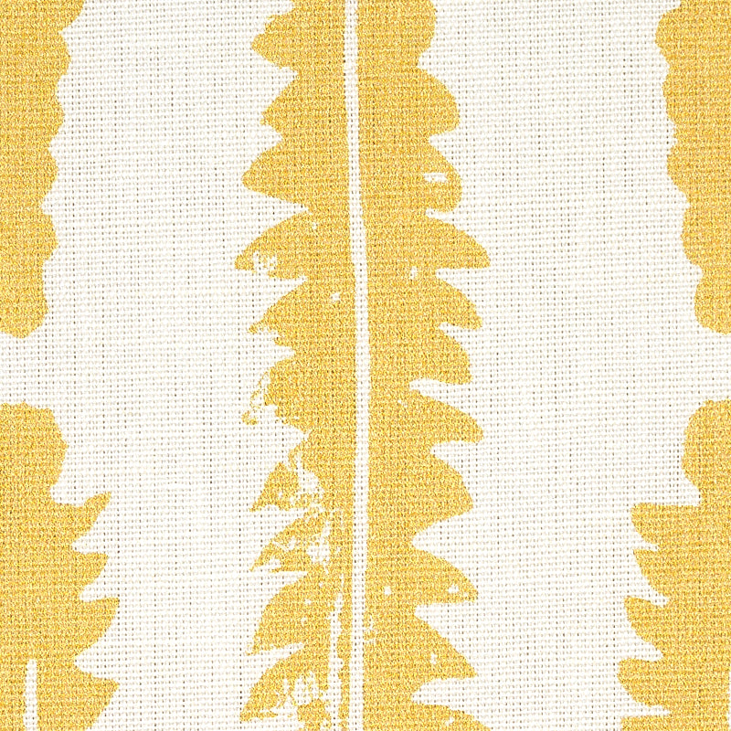 Schumacher Fern Mustard Fabric Sample 179152