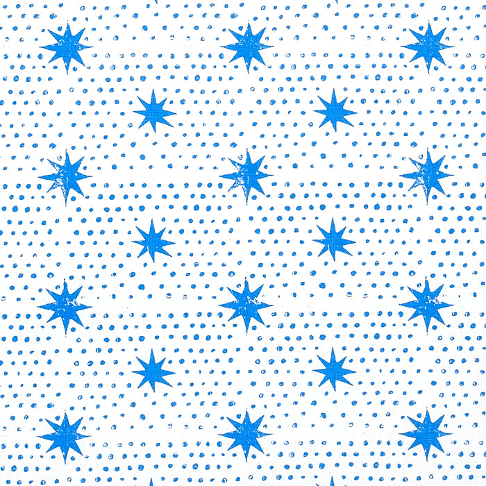 Schumacher Spot & Star Blue Fabric 179160