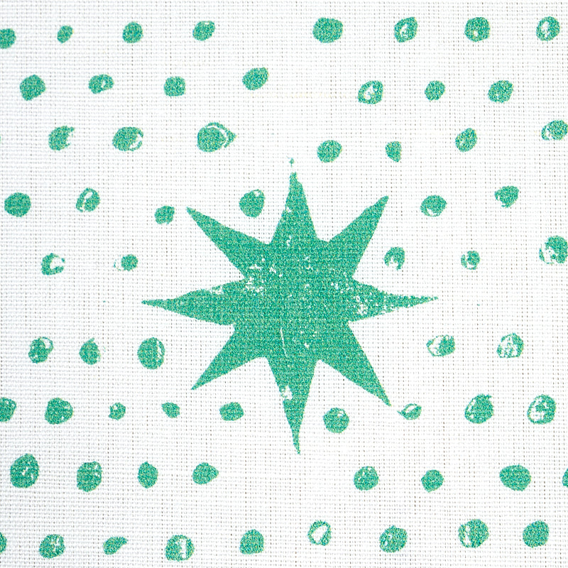 Schumacher Spot & Star Sea Glass Fabric 179161