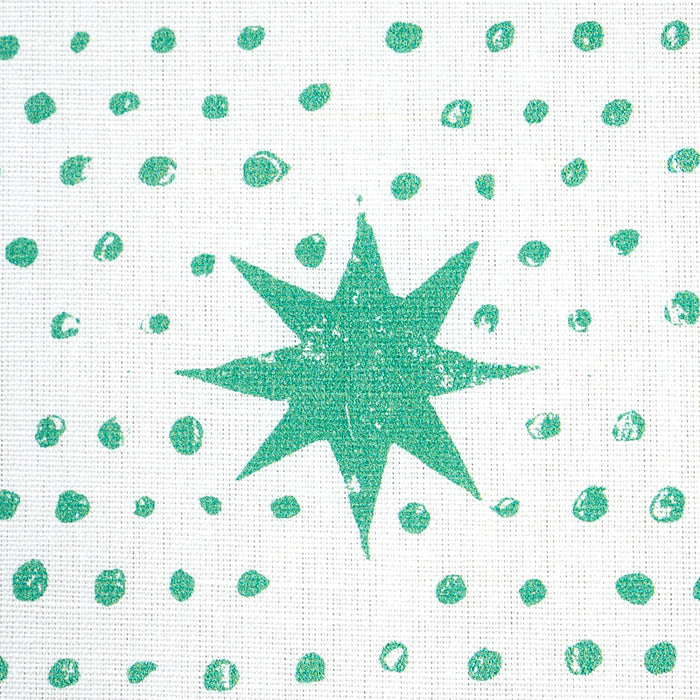 Schumacher Spot & Star Sea Glass Fabric 179161