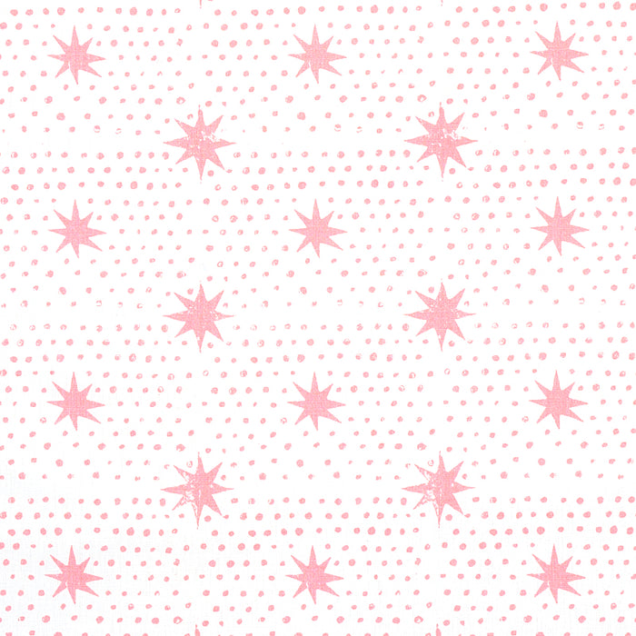 Schumacher Spot & Star Pink Fabric 179162