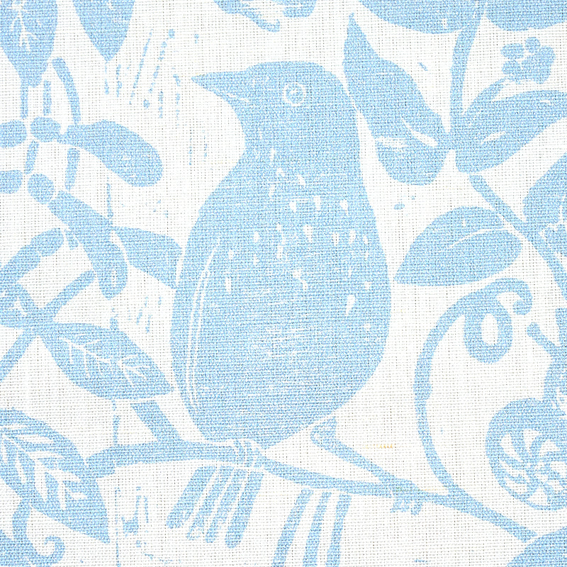 Schumacher Bird & Bee Sky Fabric 179212