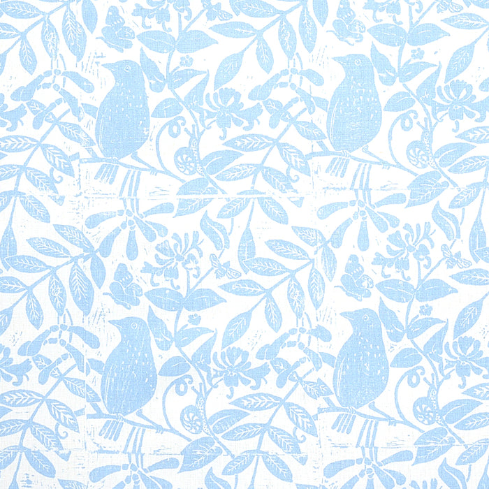 Schumacher Bird & Bee Sky Fabric Sample 179212