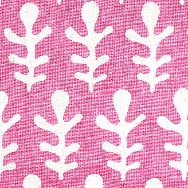 Schumacher Bagru Hand Block Print Pink Fabric 179240