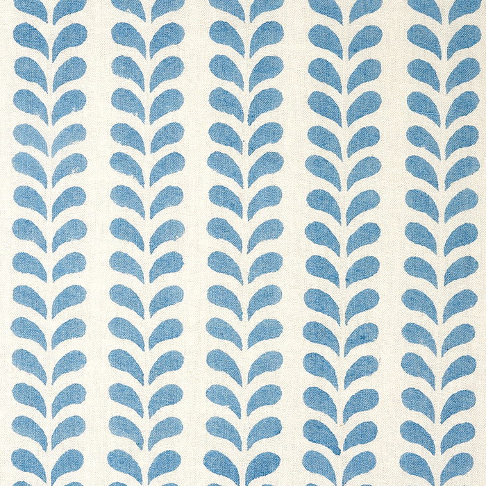 Schumacher Bindi Hand Block Print Blue Fabric 179270