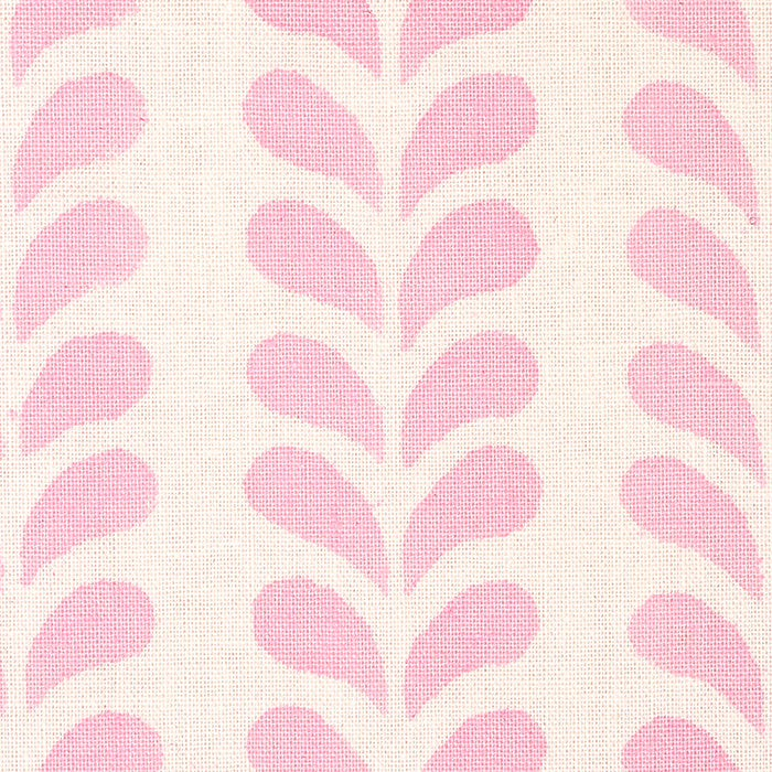 Schumacher Bindi Hand Block Print Pink Fabric Sample 179271