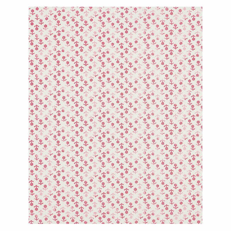 Schumacher Beatriz Handprint Pink Fabric 179350