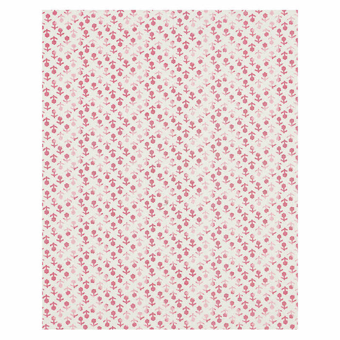 Schumacher Beatriz Handprint Pink Fabric Sample 179350