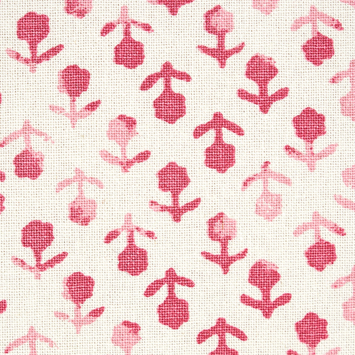 Schumacher Beatriz Handprint Pink Fabric Sample 179350