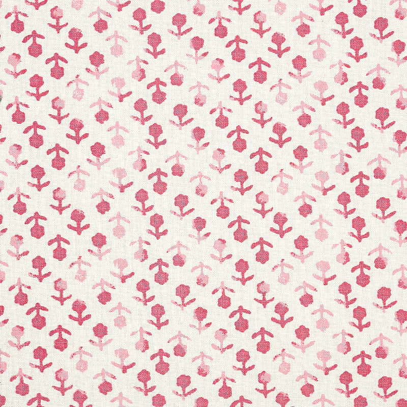 Schumacher Beatriz Handprint Pink Fabric 179350