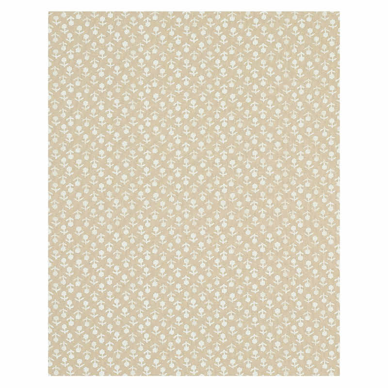 Schumacher Beatriz Handprint Natural Fabric 179352