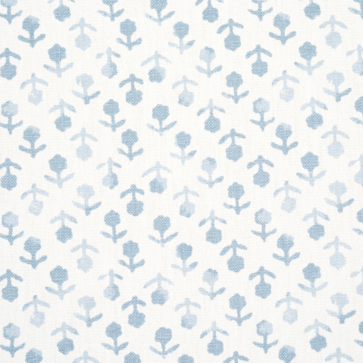 Schumacher Beatriz Handprint Sky Fabric 179353