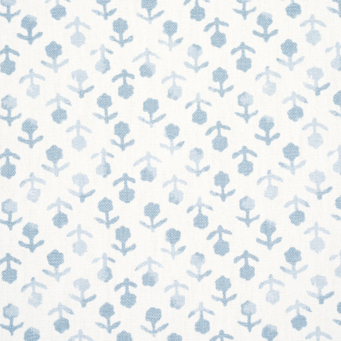 Schumacher Beatriz Handprint Sky Fabric 179353