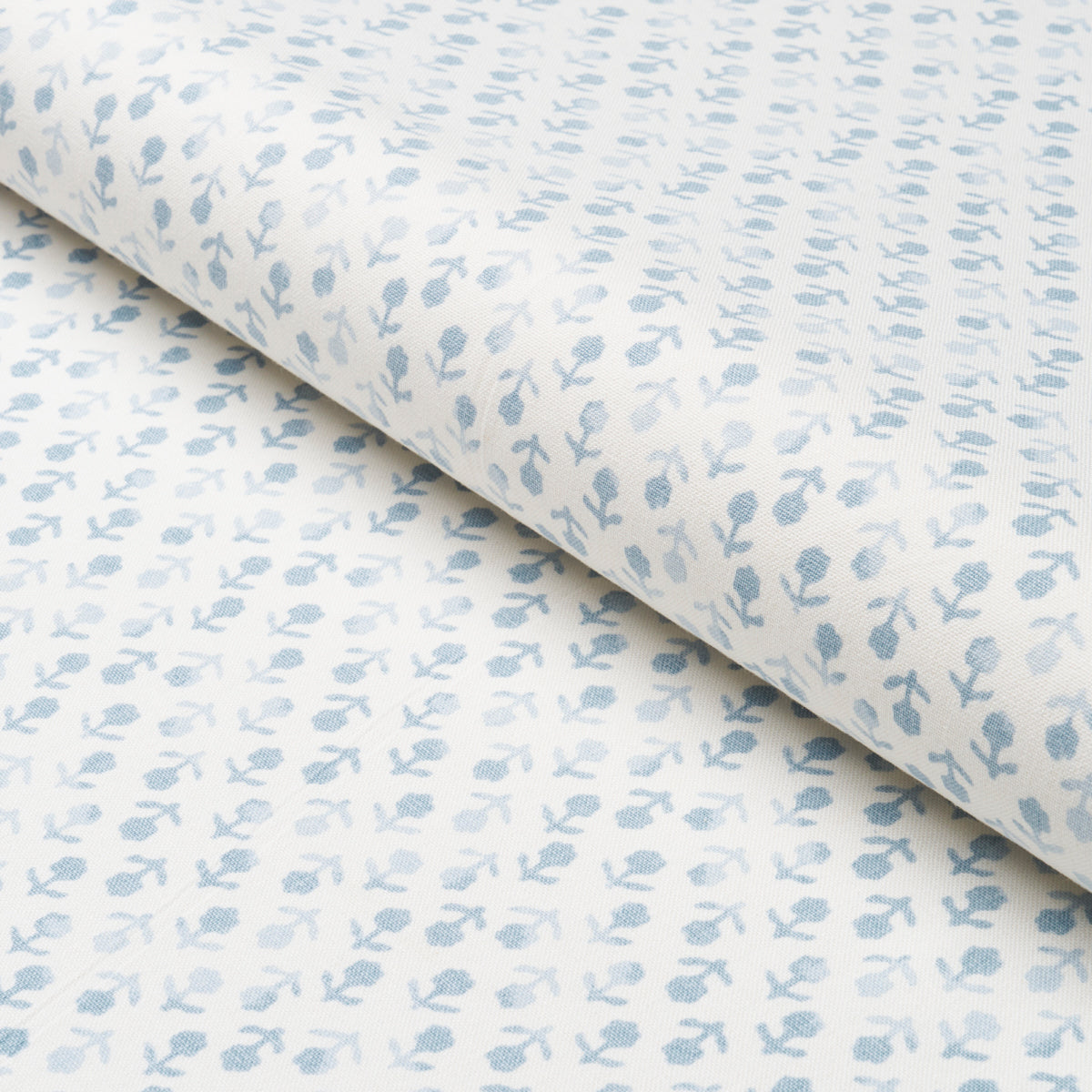 Schumacher Beatriz Handprint Sky Fabric 179353