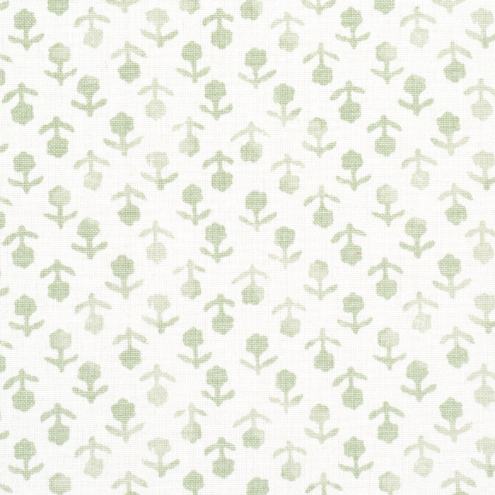 Schumacher Beatriz Handprint Sage Fabric Sample 179354