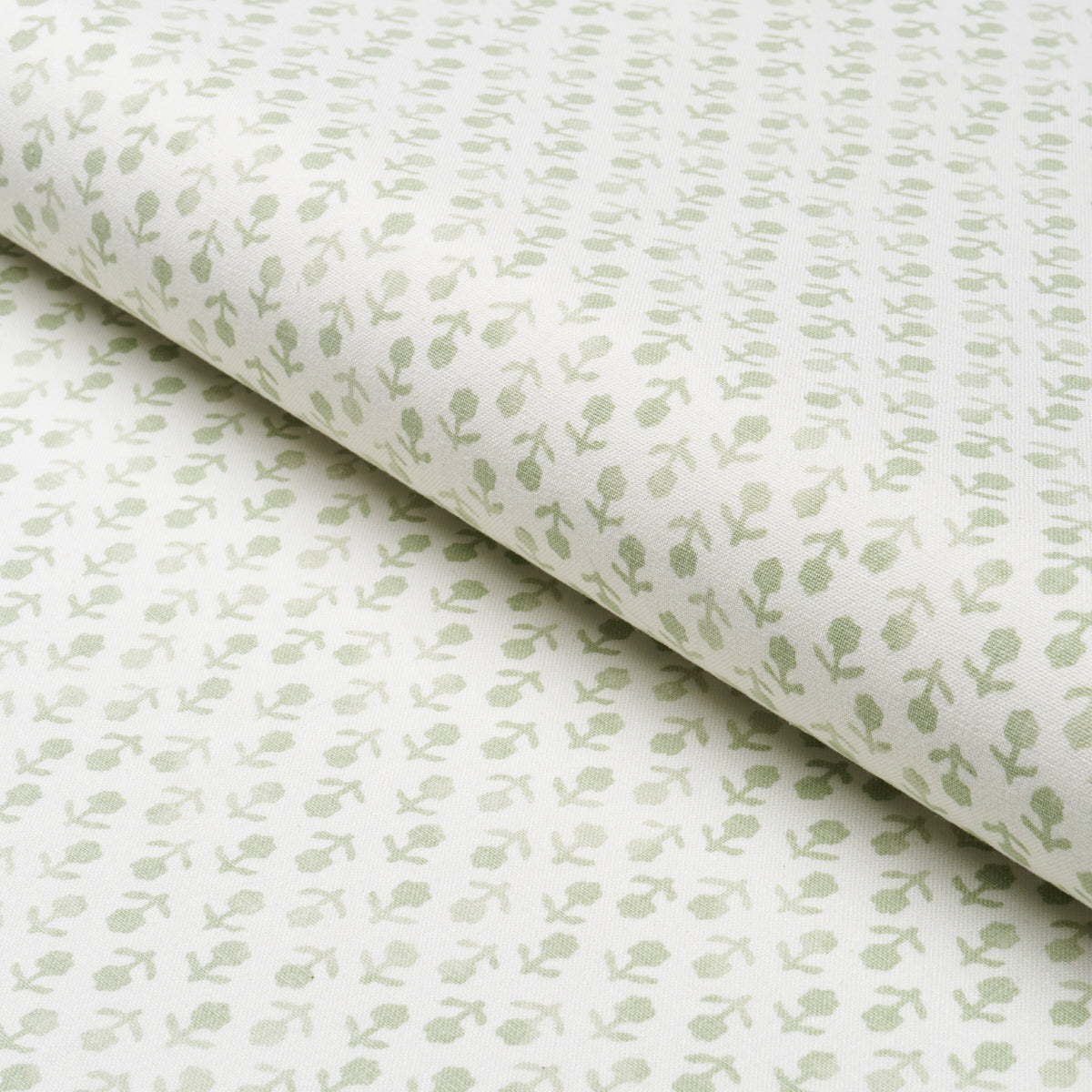 Schumacher Beatriz Handprint Sage Fabric Sample 179354