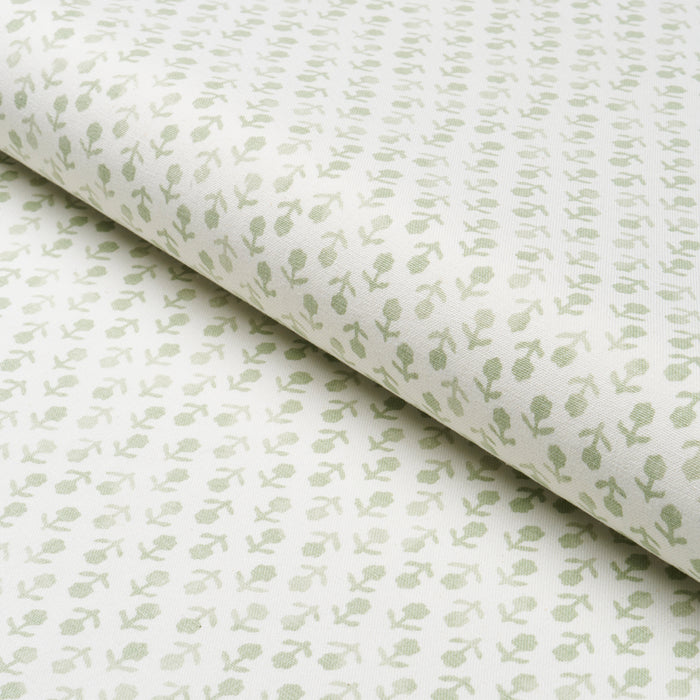 Schumacher Beatriz Handprint Sage Fabric 179354