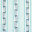 Schumacher Aleksy Stripe Teal Fabric Sample 179381