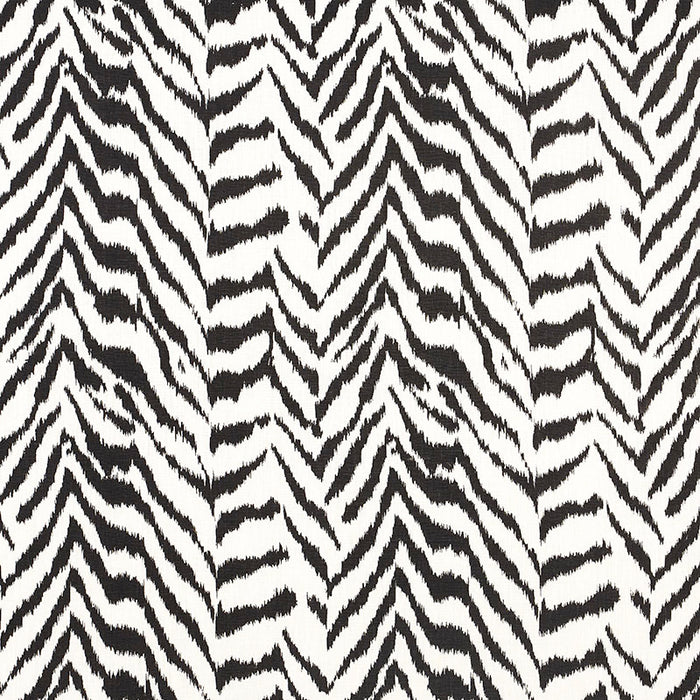 Schumacher Quincy Hand Print Black Fabric Sample 179410