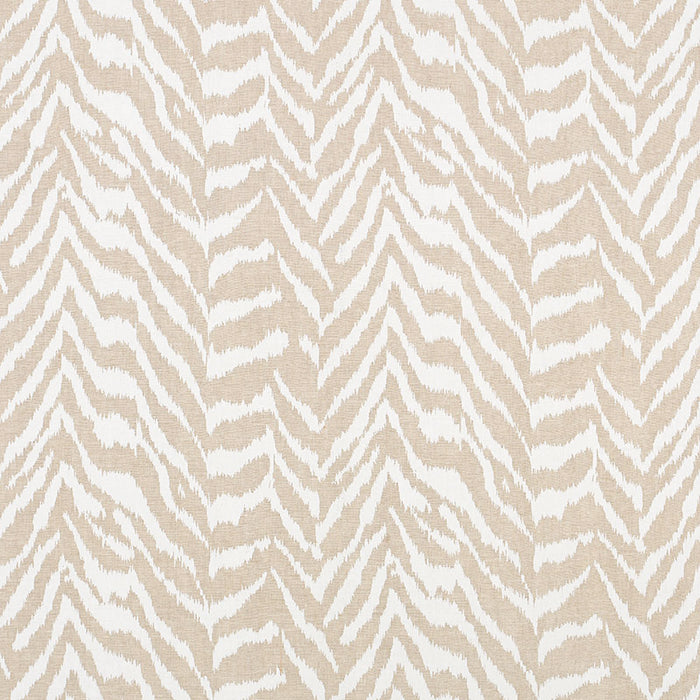 Schumacher Quincy Hand Print Natural Fabric Sample 179411