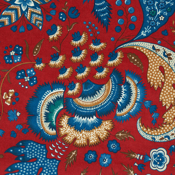 Schumacher Majorelle Velvet Red Fabric 179421