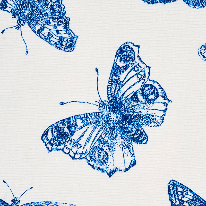 Schumacher Burnell Butterfly Blue Fabric 179432