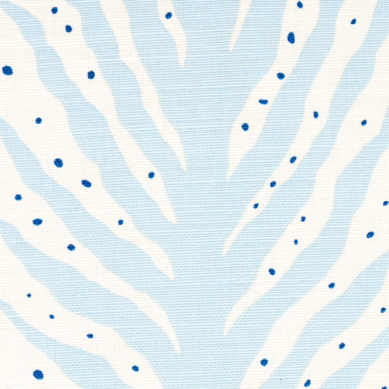 Schumacher Creeping Fern Print Slumber Blue Fabric 179480