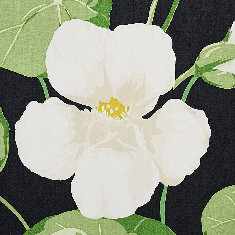 Schumacher Nasturtium Noir Fabric 179490