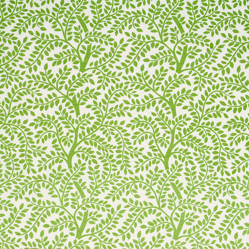 Schumacher Temple Garden II Green Fabric Sample 179501