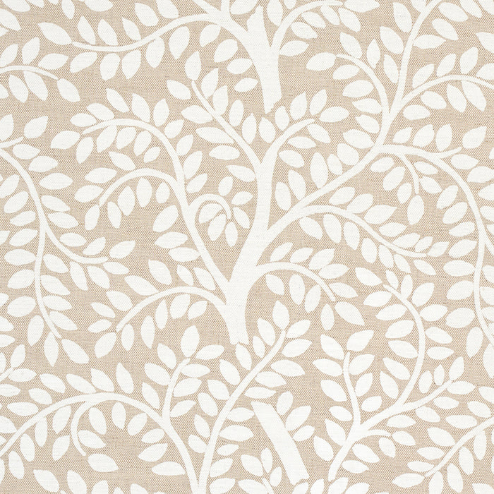 Schumacher Temple Garden II Ivory On Unbleached Fabric Sample 179504