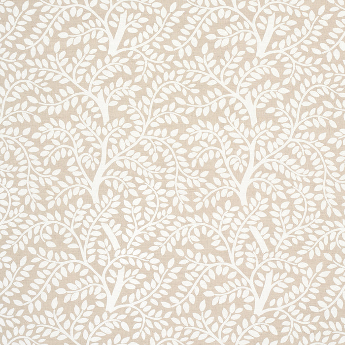 Schumacher Temple Garden II Ivory On Unbleached Fabric Sample 179504