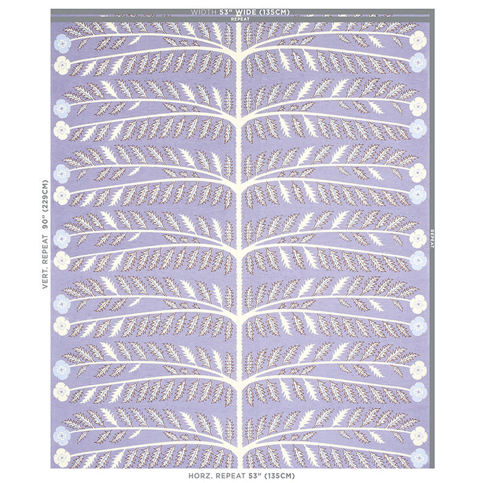 Schumacher Thistle Lavender Fabric 179531