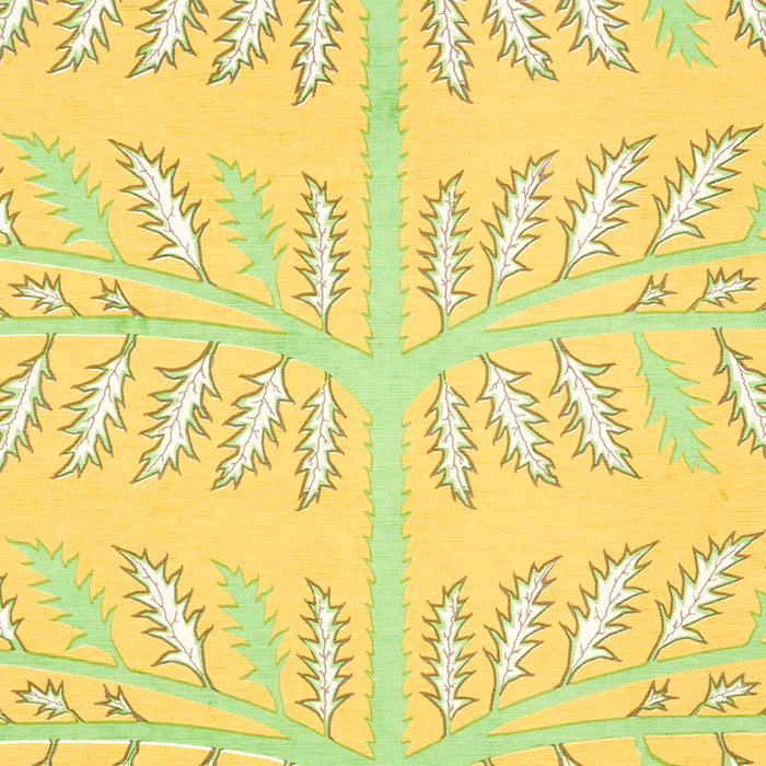 Schumacher Thistle Mustard Fabric 179532