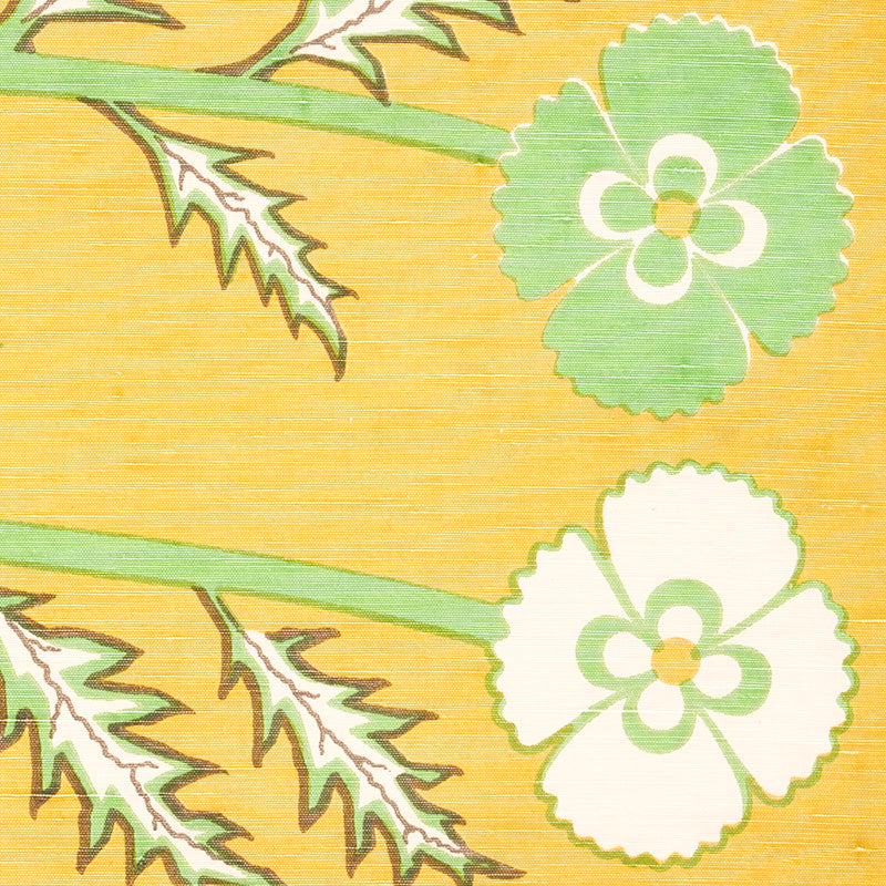 Schumacher Thistle Mustard Fabric 179532