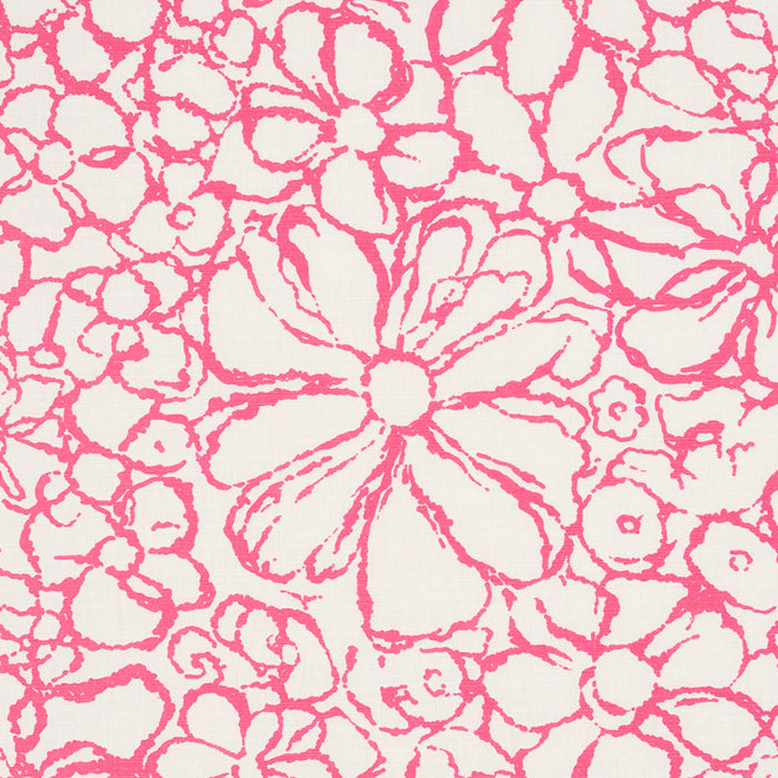 Schumacher Sidonie Magenta Fabric Sample 179552