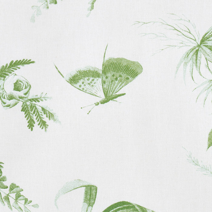 Schumacher Toile De La Prairie Green Fabric Sample 179571